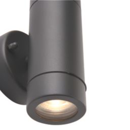 Saxby Palin Outdoor Twin Wall Light Anthracite Grey