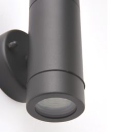 Saxby Palin Outdoor Twin Wall Light Anthracite Grey