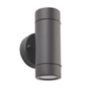 Saxby Palin Outdoor Twin Wall Light Anthracite Grey