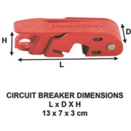 Master Lock Grip Tight Circuit Breaker Lockout