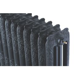 Arroll 470mm x 834mm 3070BTU Black Cast Iron 3 Column Radiator