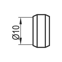 Flomasta  Brass Compression Olives 10mm 20 Pack