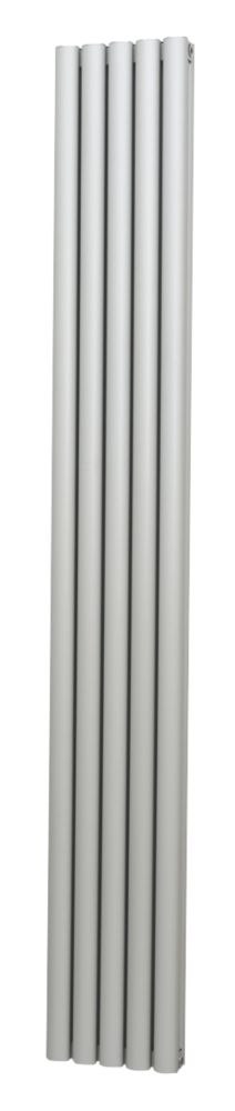 Radiant Radiator 1800mm X 245mm Matt Chrome 3060BTU Screwfix   4717F P