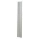 Radiant 1800mm x 245mm 3060BTU Matt Chrome Vertical Designer Radiator