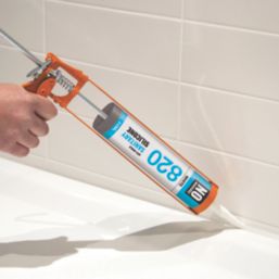 No Nonsense 820 Sanitary Silicone White 310ml