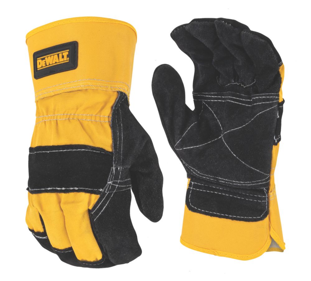 DEWALT Finger Framer Power Tool Glove - Grey/Black/Yellow, Size 10