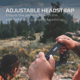 Nebo Transcend 1500 Rechargeable LED Headlamp Storm Grey 1500lm