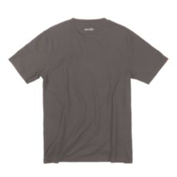 Scruffs Eco Worker Pocket Short Sleeve T-Shirt Charcoal X Large 45-48" Chest