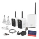 Swann SWNVK-MRMINISD2-EU 32GB SD Card 8-Channel 4K CCTV Long Range Wireless Security System & 2 x 4K Indoor & Outdoor Cameras