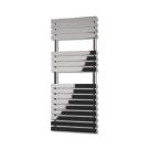 Time Poplar  1106mm x 500mm 2295BTU Chrome Vertical Designer Radiator