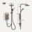 Mira Decor Warm Bronze 10.8kW  Manual Dual Outlet Electric Shower