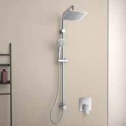 Ideal Standard Idealrain Cube Built-In Dual Shower Kit Chrome