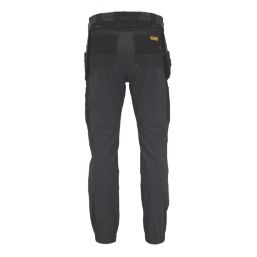 DEWALT Jefferson Work Trousers Grey/Black 38" W 31" L