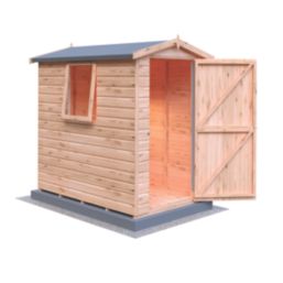 Shire  6' x 4' (Nominal) Apex Shiplap T&G Timber Shed