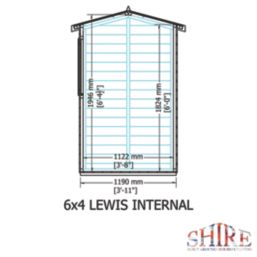 Shire  6' x 4' (Nominal) Apex Shiplap T&G Timber Shed