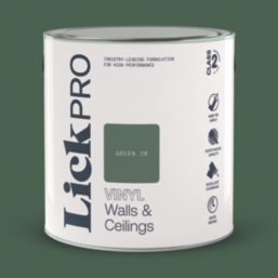 LickPro  2.5Ltr Green 20 Vinyl Matt Emulsion  Paint