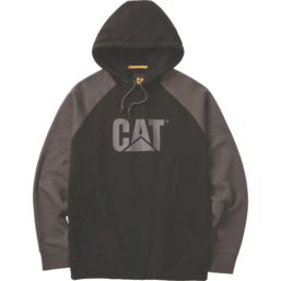 CAT Raglan Hoodie Black Medium 39" Chest