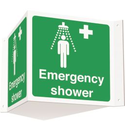 Essentials Emergency Shower Projecting Sign (3D) 200mm x 400mm