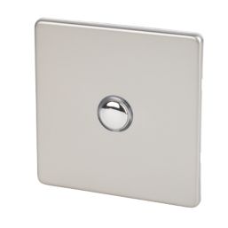 Varilight  6AX 1-Gang 2-Way Light Switch  Satin Chrome
