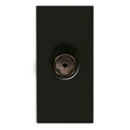 LAP  Modular Coaxial TV Socket Black