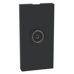 LAP  Modular Coaxial TV Socket Black