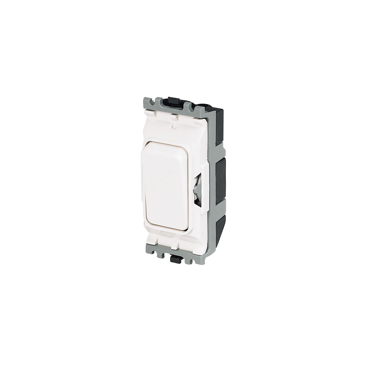 MK Grid Plus 20A Grid DP Control Switch White with Colour-Matched Inserts (47279)