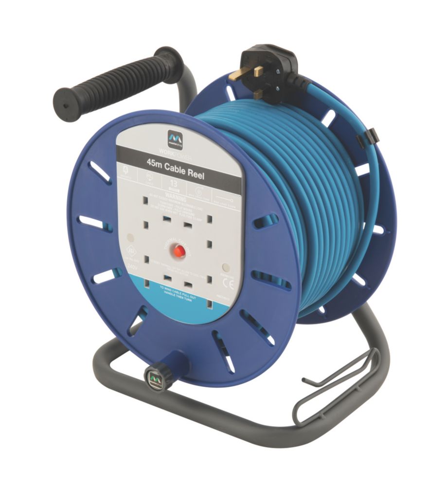 Masterplug HDCT4513BQ/4-XD 13A 4-Gang 45m  Cable Reel 240V