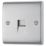 British General Nexus Metal 1-Gang Master Telephone Socket Brushed Steel