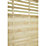 Forest Kyoto  Slatted Top Fence Panels Natural Timber 6' x 6' Pack of 7