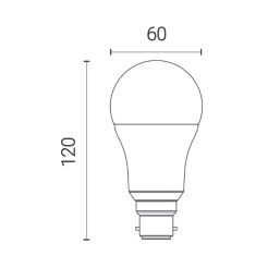 4lite WiZ B22 A60 LED Light Bulb 8W 850lm