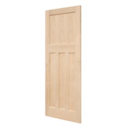 Unfinished Oak Wooden 4-Panel Internal Edwardian-Style Door 1981mm x 686mm