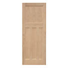 Unfinished Oak Wooden 4-Panel Internal Edwardian-Style Door 1981mm x 686mm