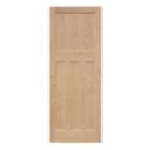 Unfinished Oak Wooden 4-Panel Internal Edwardian-Style Door 1981mm x 686mm