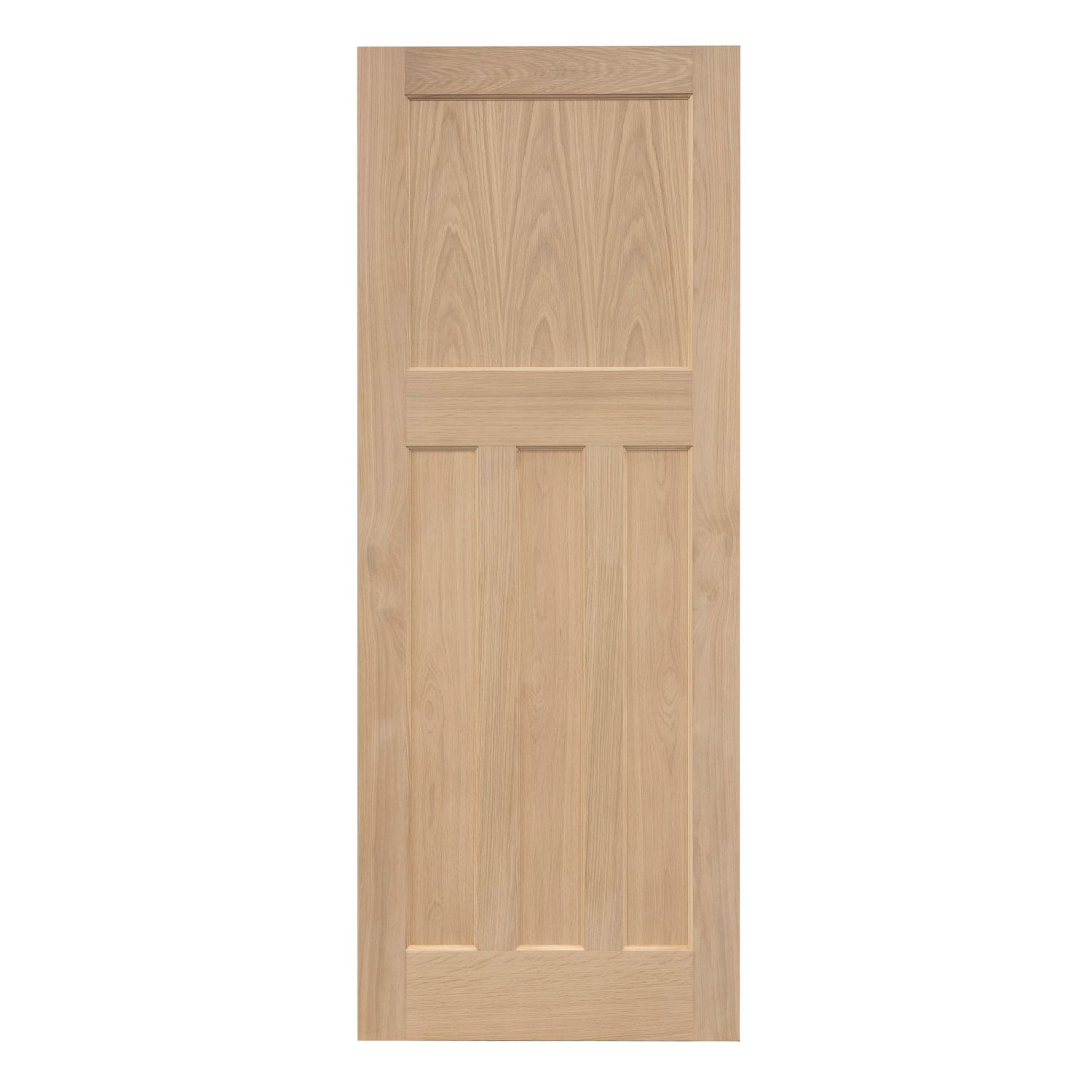 Unfinished Oak Wooden 4-Panel Internal Edwardian-Style Door 1981mm x 686mm (472FA)