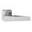 Smith & Locke Hanveg Door Handle Pair Polished Chrome
