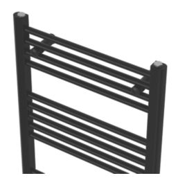 Flomasta 1200mm x 500mm 1023BTU Black Flat Electric Towel Radiator