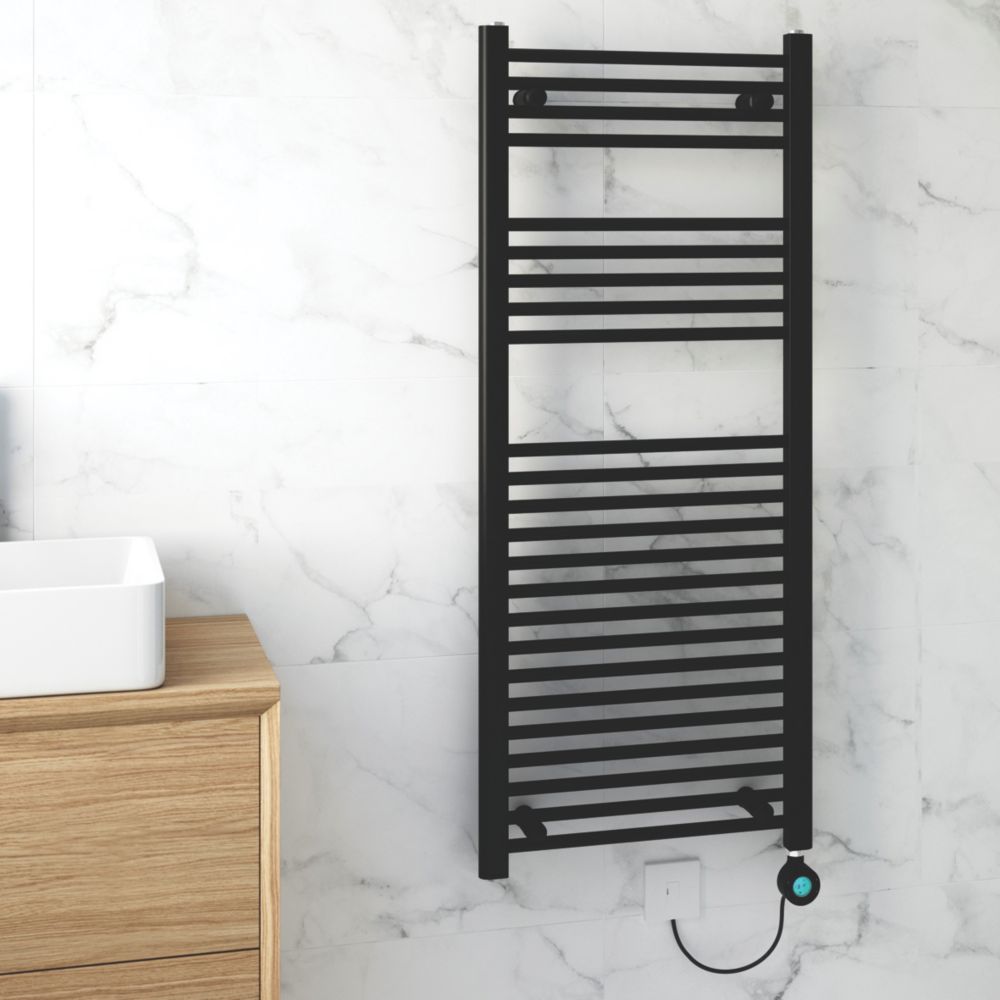 Screwfix black towel radiator sale