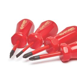 C.K  Mixed Stubby VDE Screwdriver Set 4 Pieces