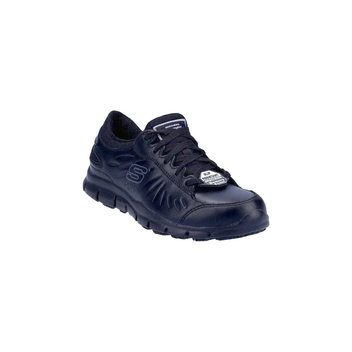 Skechers Eldred Size 3 Womens Black Non Safety Shoes (472JV)
