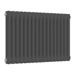 Reina 500mm x 785mm 2127BTU Anthracite Horizontal 2 Column Radiator