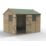 Forest Beckwood 9' 6" x 8' (Nominal) Reverse Apex Shiplap Timber Shed with Base & Assembly