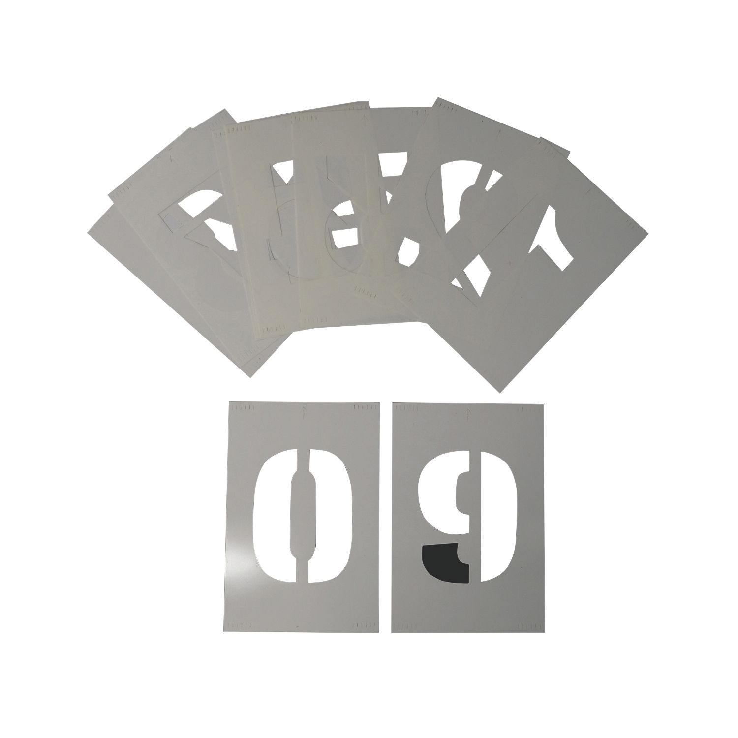 Essentials 0-9 Stencil Kit 10 Pieces (472PX)