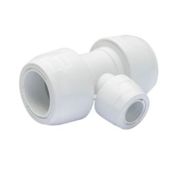 Hep2O  Plastic Push-Fit Reducing Keyless Tee 28mm x 28mm x 15mm