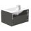 Newland  Single Drawer Wall-Mounted Vanity Unit with Basin Matt Midnight Mist 600mm x 450mm x 370mm