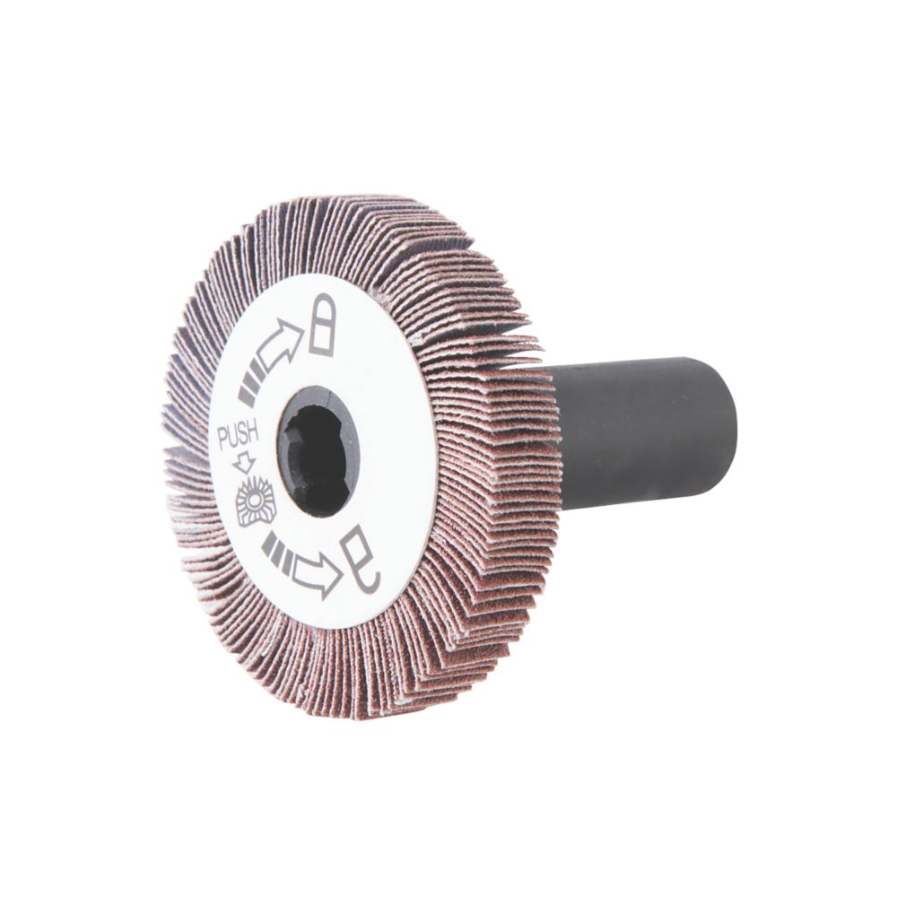 Silverline  Round Shank 120 Grit Flap Wheel 60mm
