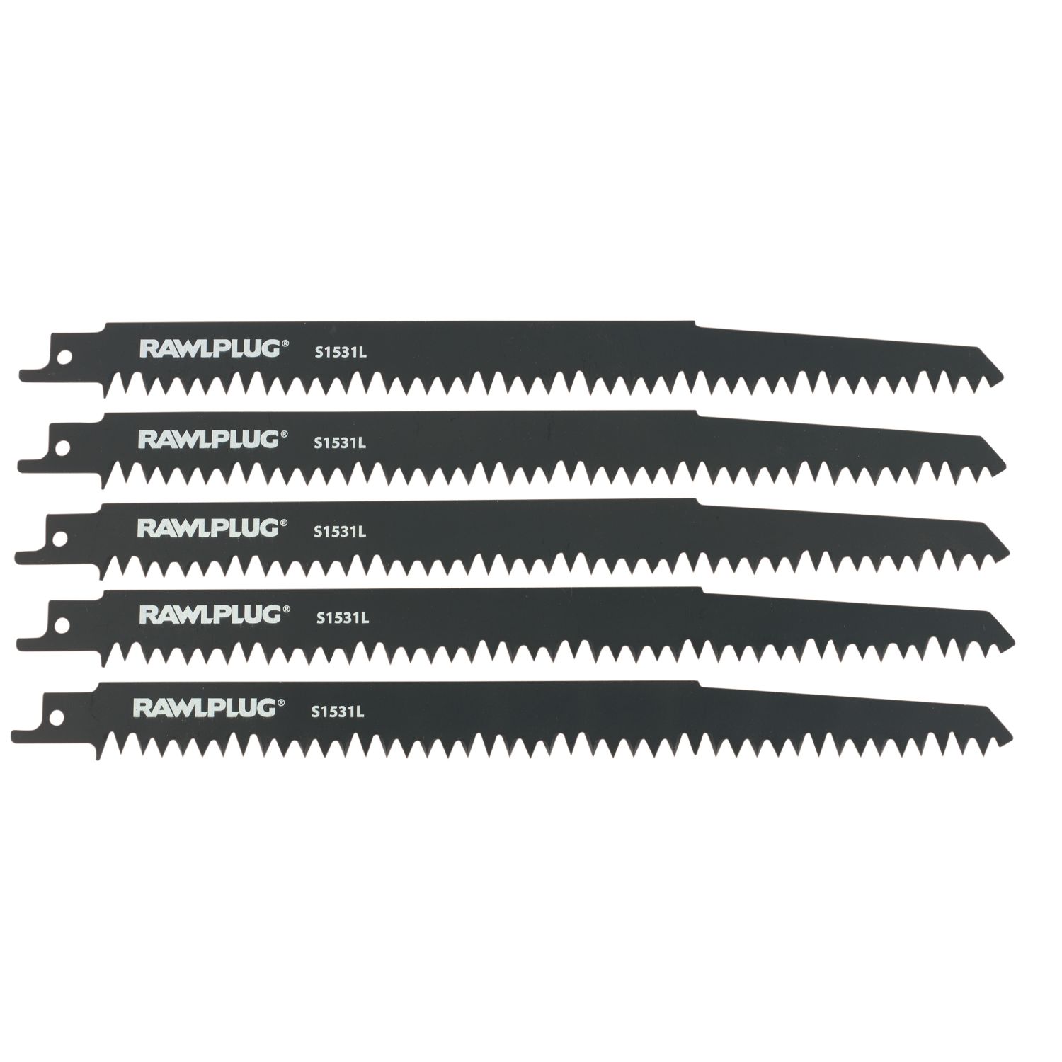 Rawlplug S1531L JSB-W240P Wood Reciprocating Saw Blades 240mm 5 Pack (472VA)