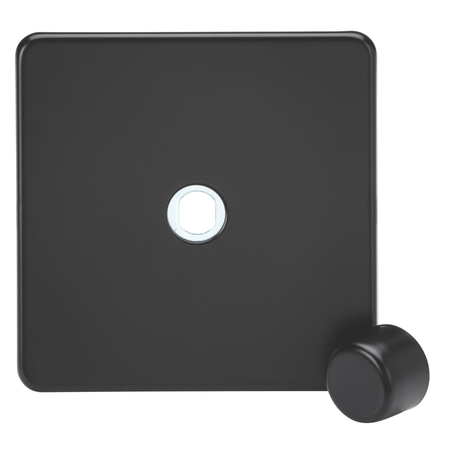 Knightsbridge Screwless 1-Gang Modular Dimmer Switch Matt Black (472YA)