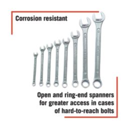 Forge Steel  Combination Spanner Set 8 Pieces