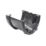 FloPlast Hi-Cap uPVC Half Round Union Bracket Black 115mm