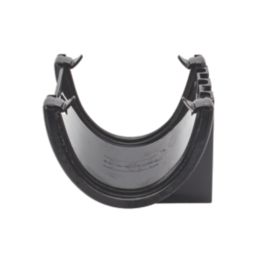 FloPlast Hi-Cap uPVC Half Round Union Bracket Black 115mm
